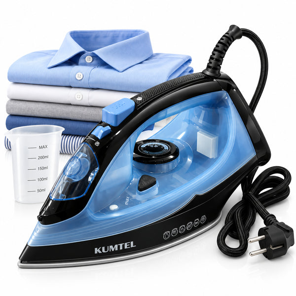 Ferro da Stiro a Vapore 2400W Piastra Ceramica Autopulente Anticalcare Antigoccia